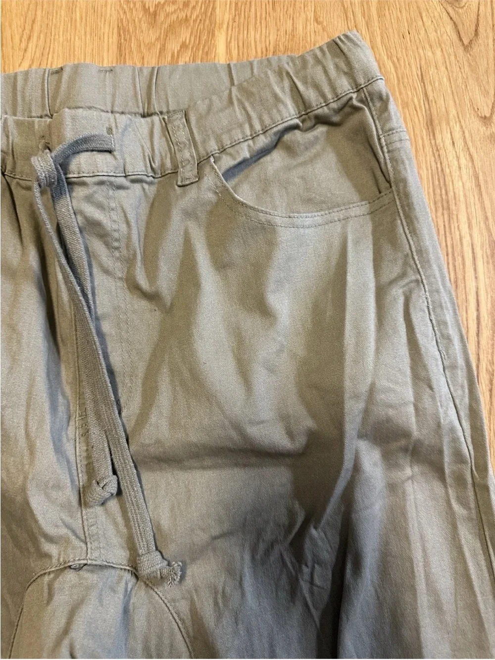 Men’s Victorious Green Cargo Joggers 2XL/30” 97% Cotton Drawstring Pockets